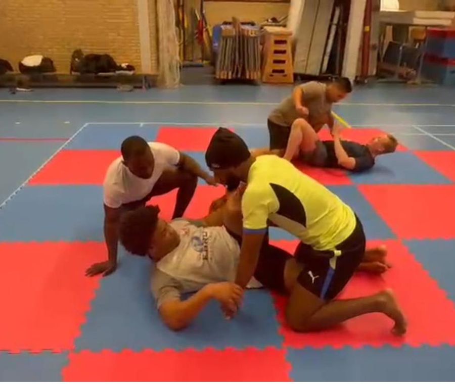 Training bij vechtsportschool Bomba t'Gooi in het Gooi